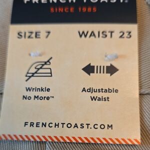 French Toast Khaki Adjustable Waist Pants